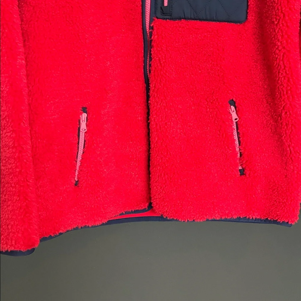 NWT Vineyard Vines Men’s Colorblock Harbor Fleece Jacket Red Velvet Sz M - Picture 4 of 7